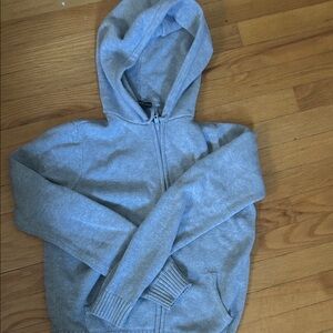 Brandy Melville Heather Gray Knit Hoodie